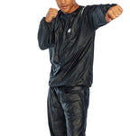 Bally Total Fitness Mens Sauna Suit, Black, Large-X-Large
