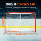 Vevor Street Hockey Net Indoor Outdoor Steel Hockey Goal Set 72''X48''
