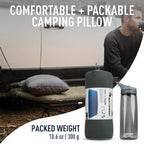 Sea To Summit Foamcore Camping And Travel Pillow, Large (16.5 X 11.8), Grey
