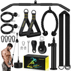 Vavosport Fitness Lat And Lift Pulley System Gym - Upgraded Lat Pull Down Cable Machine Attachments, Loading Pin, Handle And Tri