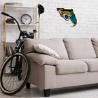 Rico Industries Nfl Football Jacksonville Jaguars State Shape Shape Cut Pennant - Home And Living Room D  Cor - Soft Felt Ez To