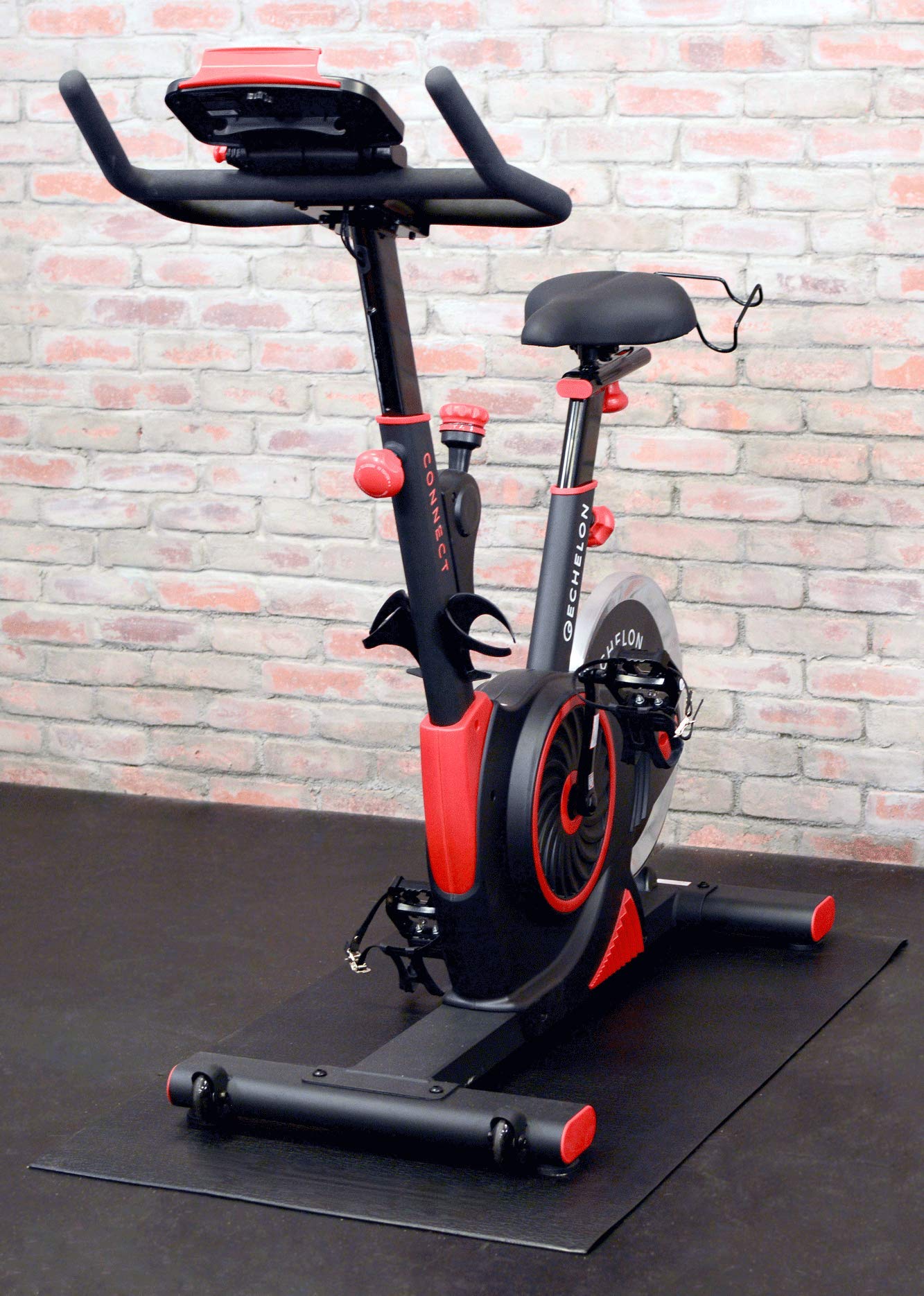 Echelon Fitness Protective Indoor Bike Mat: 27''W X 47''L, Black
