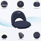 Nice C Stadium Seats, Floor Chairs, Bleacher Chairs, 10-Posisition Reclining Waterproof Cushion, Ultralight, Foldable, Extra Thi