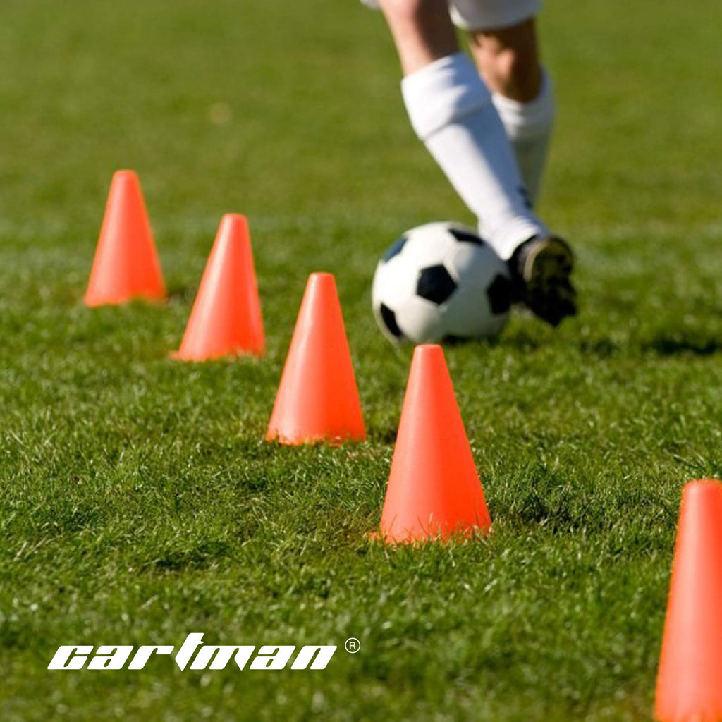 Cartman 7 Inch 24 Pack Sports Cones, Agility Field Marker Cones, Plastic Traffic Training Cones For Outdoor Activity & Festive E