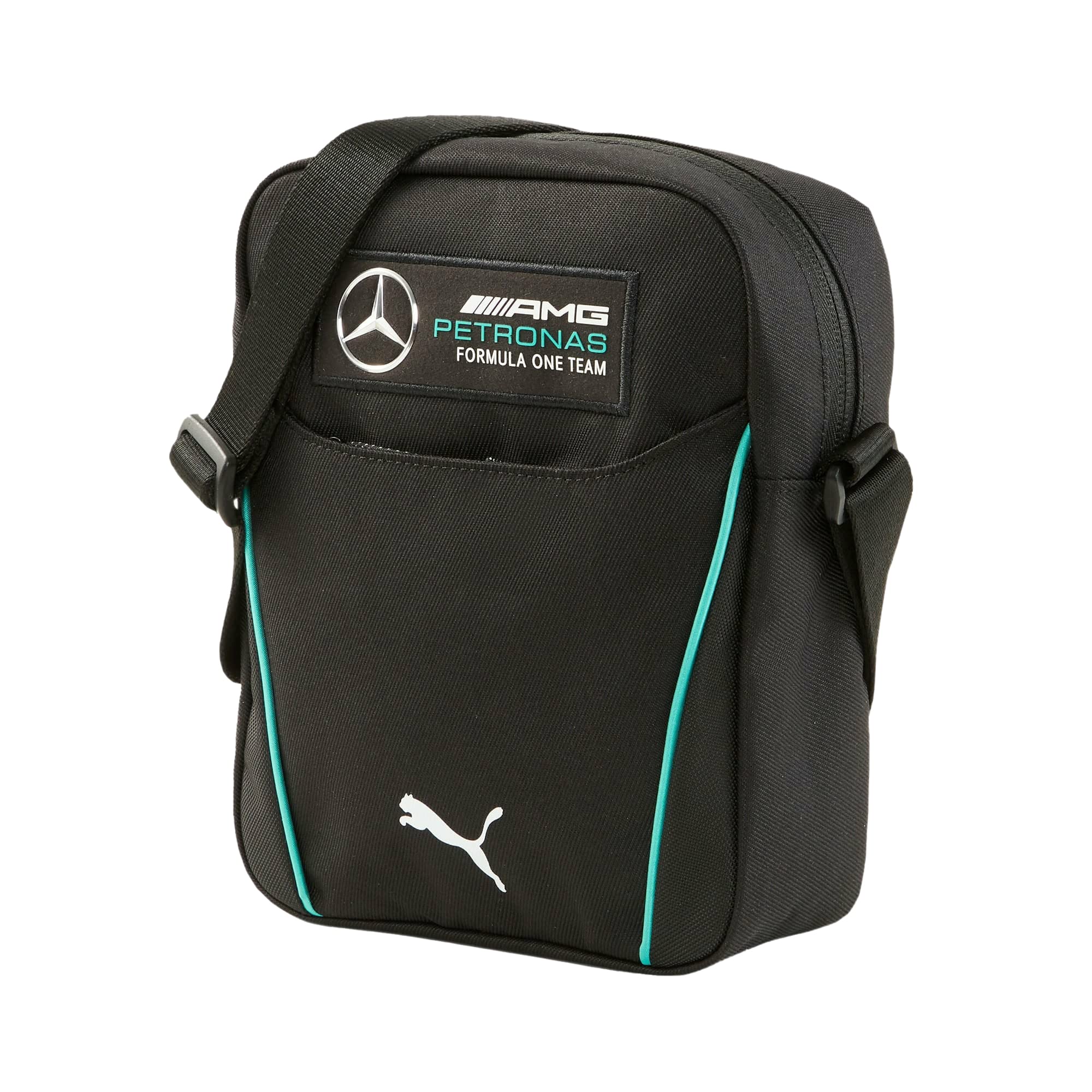 MercedesAMG Petronas Formula 1 Team F1 PUMA Portable Shoulder Bag (Black)
