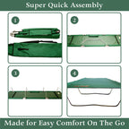 Byer Of Maine, Trilite Cot, Very Compact When Folded, Set Up 74'' L X 25'' W X 8'', Camping Cots For Adults, Portable Cot, Tri L