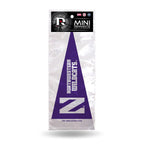 Rico Industries Ncaa Northwestern Wildcats 8-Piece 4-Inch By 9-Inch Classic Mini Pennant D  Cor Set