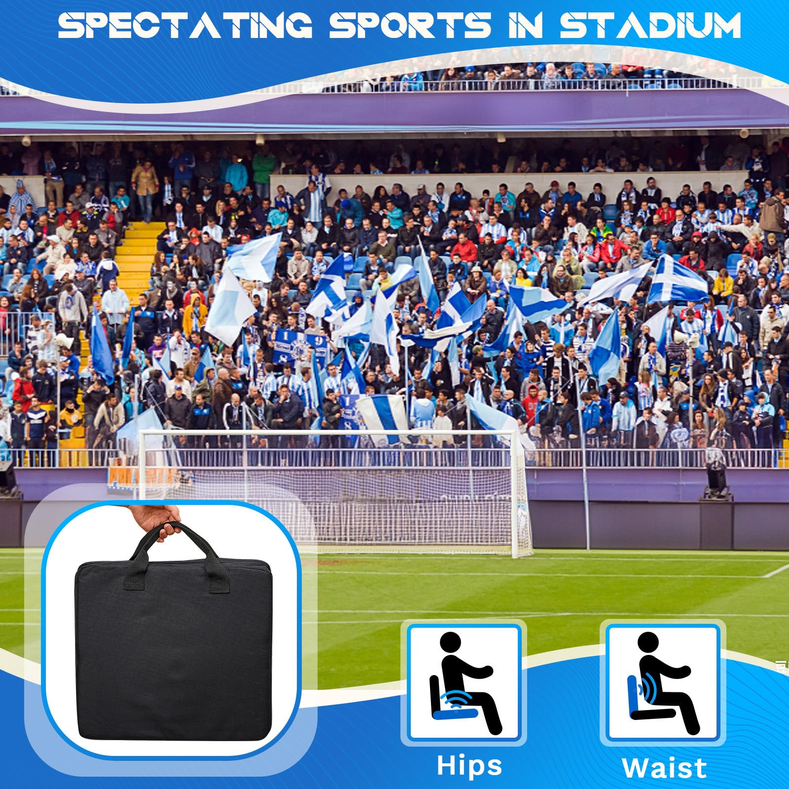 Juexica 2 Pcs Stadium Seats Boat Canoe Kayak Seat Stadium Seats For Bleachers Without Back Support For Indoor Outdoor Sport Even