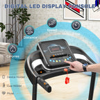 Merax Folding Electric Treadmill With Incline 2.5Hp Energy Saving 12 Preset Programs Running Walking Jogging Machine For Home Of