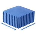 Cap Barbell 1/2-Inch Interlocking Eva Foam Exercise Puzzle Mats - 4 Pack | 24'' X 24'' X 1/2'' | Diamond Pattern - Blue