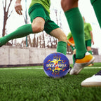 Vizari Soccer Ball For Youth & Adults - Blue & Orange - Size 4 | Inflatable Blaze Ball | Perfect For Training, Matches, Beaches