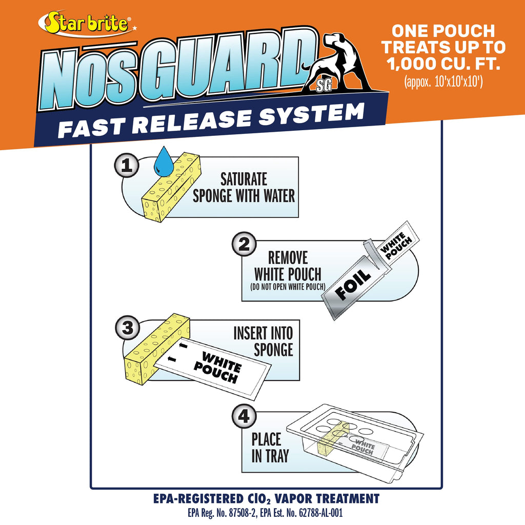 Star Brite Mildew Odor Control - Fast Release System - Ideal For Boat, Rv, Auto & Cabins Coming Out Of Storage - Permanently Rem