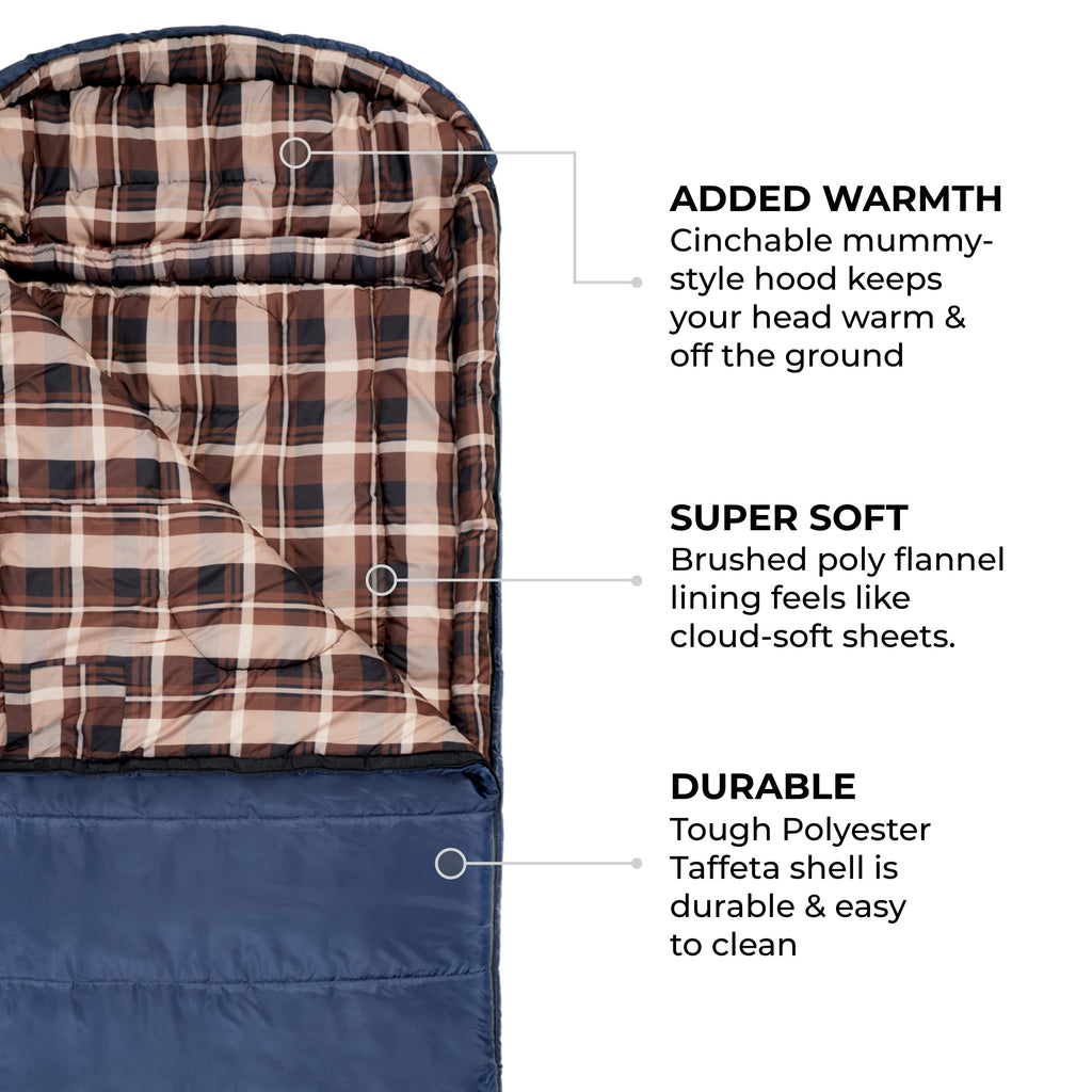Teton Sports Celsius Xl Sleeping Bags - Durable And Warm Sleeping Bag For Adults And Kids- Camping Made Easy And Warm - Compress