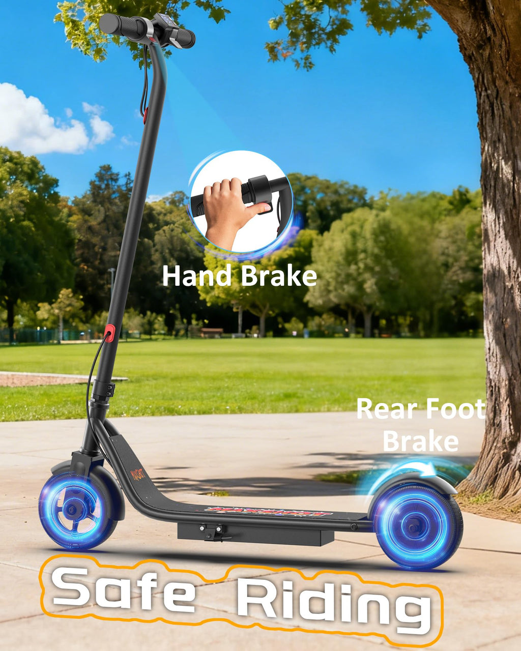 MAXSHOT Electric Scooter Adults & Big Kids, Top Speed 9/16/19/22MPH, 10/12/16/21/50Miles Range, 6.5/8.5/14 Tires Folding Commute