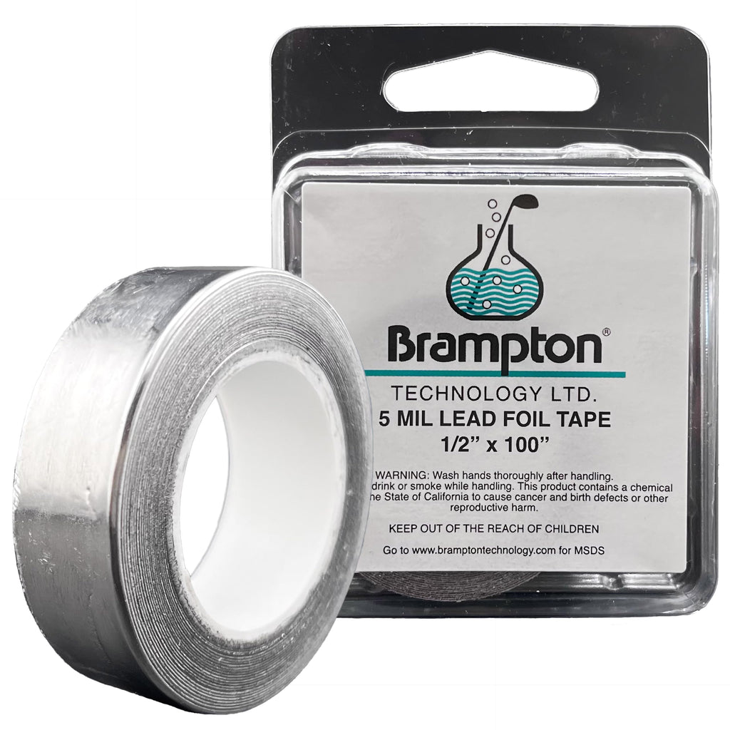 Brampton Golf Lead Tape 1/2 X 100 (5 Mil) - Easy To Cut And Apply - Stays On In All Weather - Adjust Swing Weight And Feel - Lea