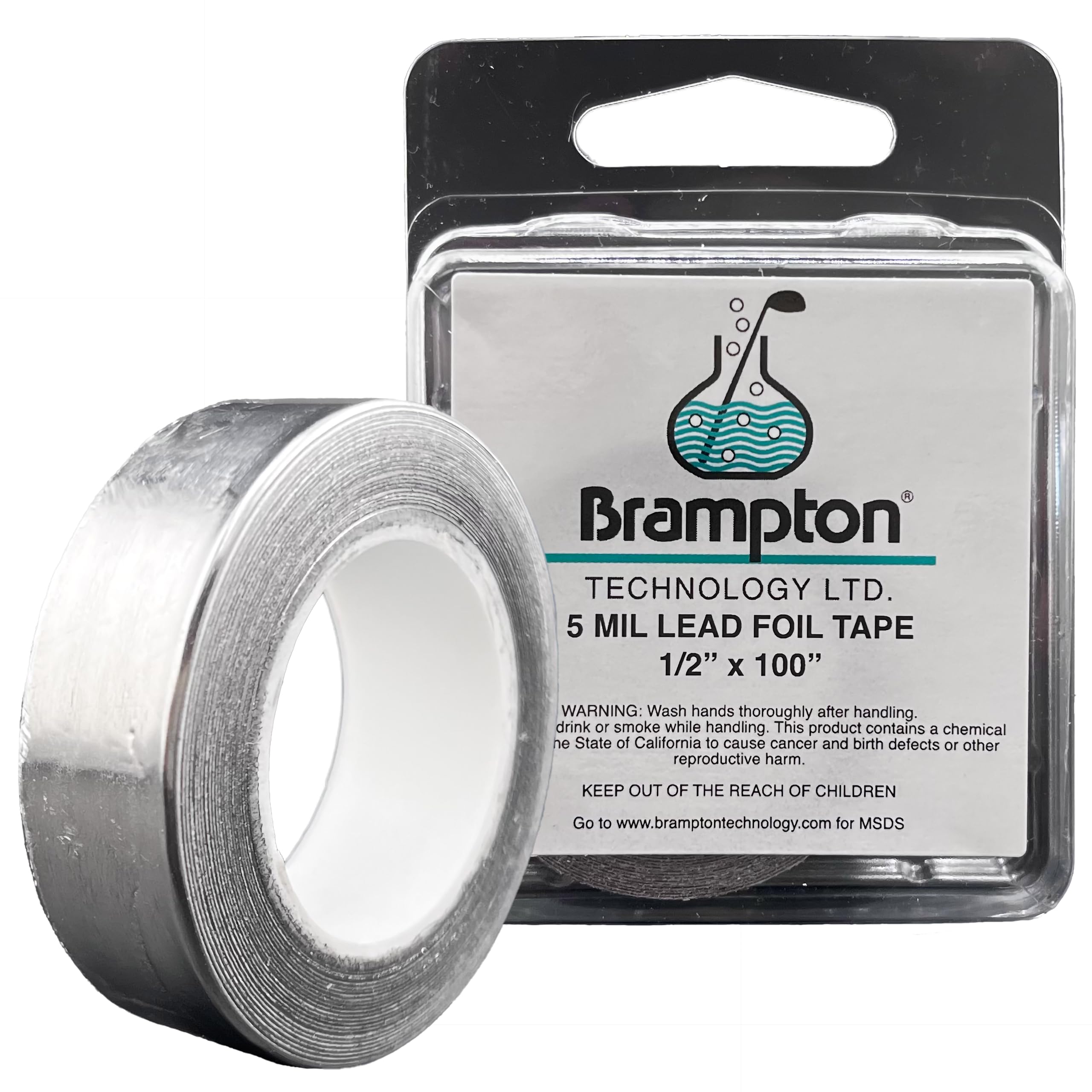 Brampton Golf Lead Tape 1/2 X 100 (5 Mil) - Easy To Cut And Apply - Stays On In All Weather - Adjust Swing Weight And Feel - Lea