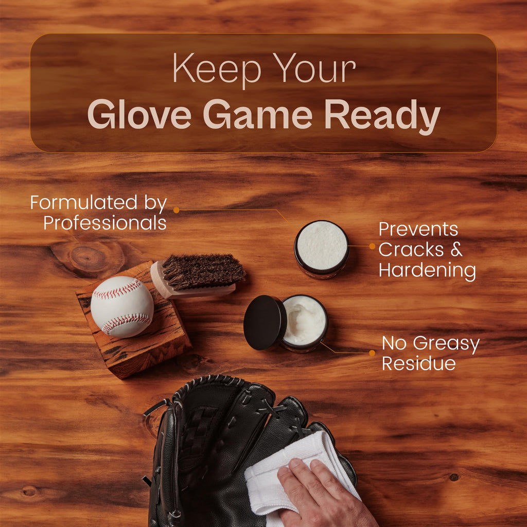 Sarna Baseball Glove Leather Conditioner Cream - Use On Baseball Gloves, Softball Gloves, And Other Leather Sports Equipment (4.