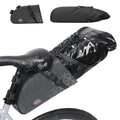 KEMIMOTO Bike Seat Bag Detachable, 11-13L Fully Waterproof Bicycle Saddle Pack with Reflective Panel, Reinforced PP Hardboard Ba