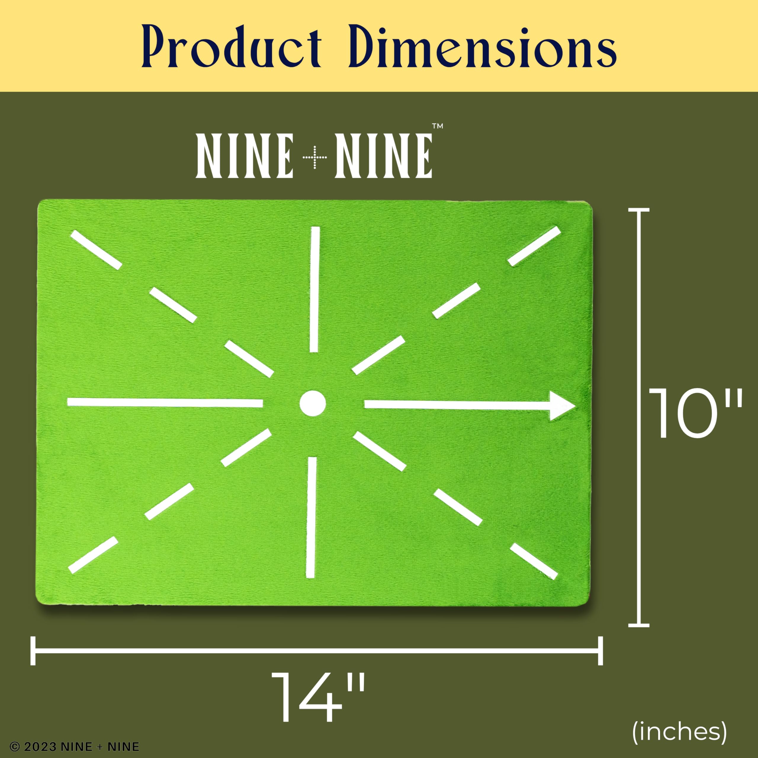 Nine + Nine Replacement Golf Swing Mats - Velvet Striker Sheets Model 99Gsmv1Ssr - Color Changing Mat & Golf Training Aid For Sw