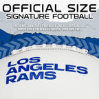 Franklin Sports Nfl Los Angeles Rams Autograph Football - Official Size White Panel Souvenir Football For Autographs + Signature