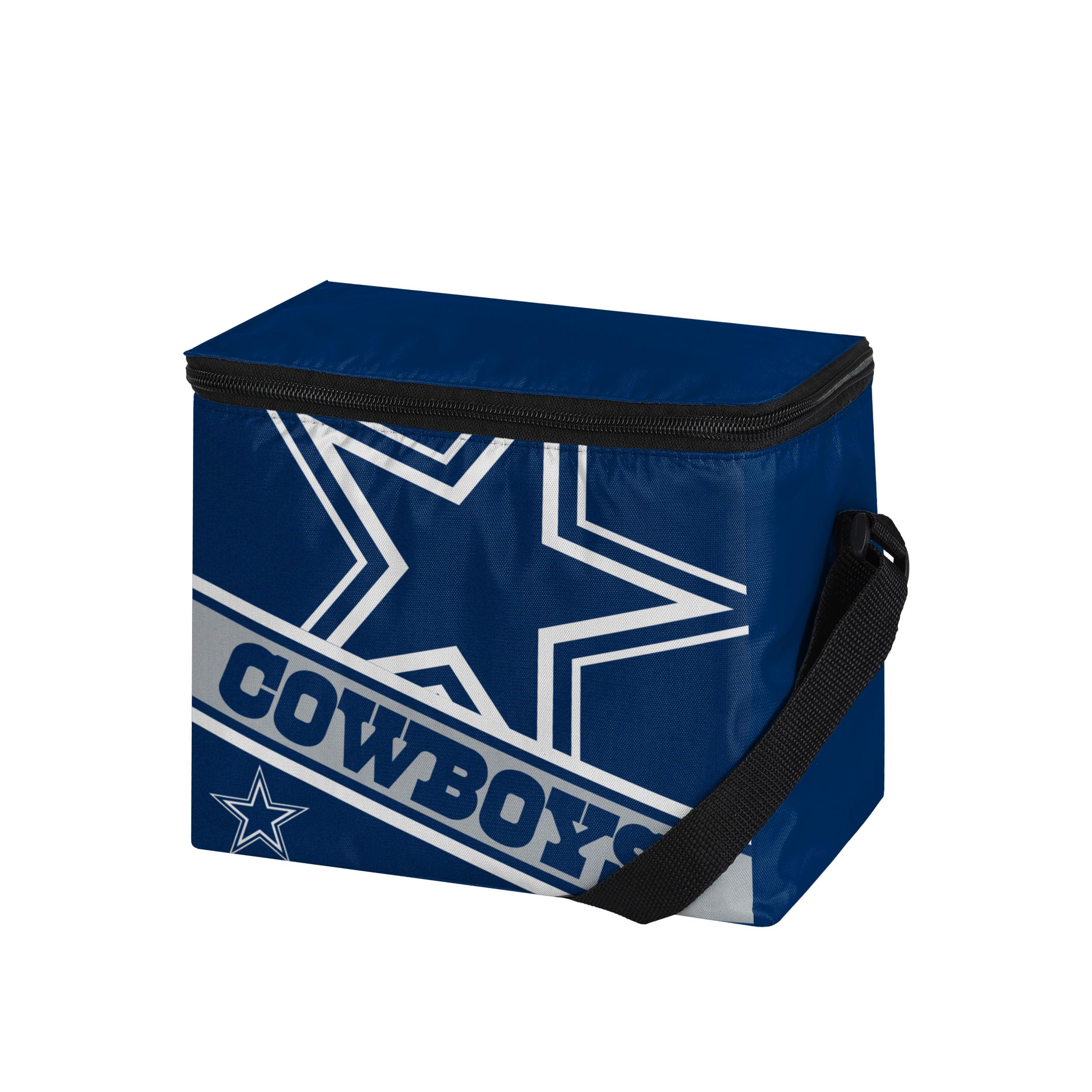 FOCO Dallas Cowboys Big Logo Stripe 6 Pack Cooler
