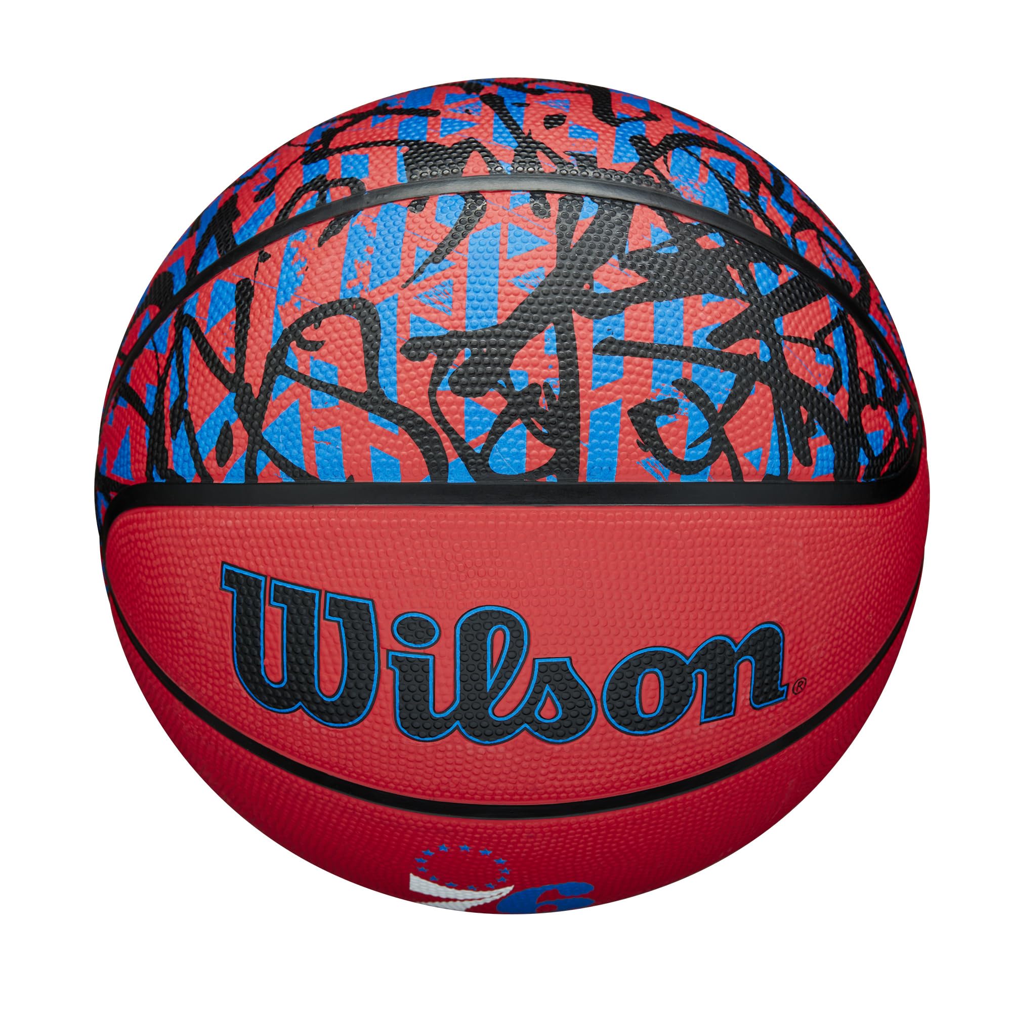 Wilson Nba Team Graffiti Basketball - Philadelphia 76Ers, Size 7-29.5''