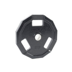 Cap Barbell 12-Sided Rubber Olympic Grip Weight Plates, Black, Single, 35 Pound