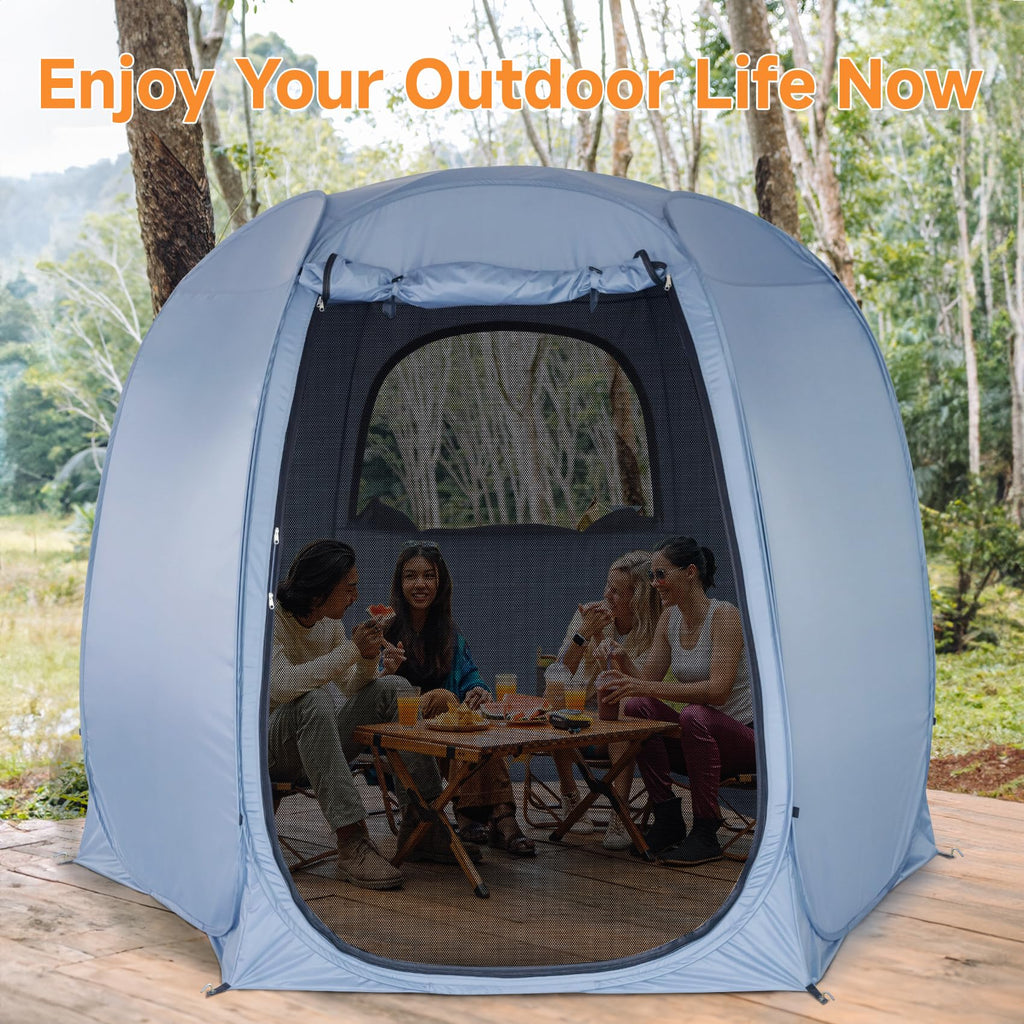 Alvantor Pop Up Screen Tent House Room Instant Outdoor Camping Canopy Sun Shelter Gazebo For Patio, Backyard & Deck, Privacy Ten
