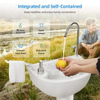 Yitahome Portable Sink And Toilet, 17 L Hand Washing Station & 5.3 Gallon Flush Potty,For Outdoor,Camping, Rv, Boat, Camper, Tra