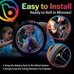 Bike Wheel Lights by Brightz WheelBrightz LED Burning Man Bike Lights Bicycle Accessories Spoke Decorations for The Playa - Be S