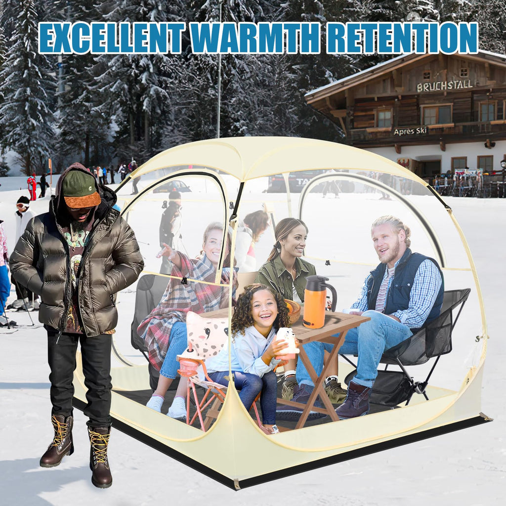 Eapele Sports Tent - Instant Pop-Up Shelter, Fits 6 Person Compact Or 4 Person Comfortably, Rain Protection For Sports, Camping,