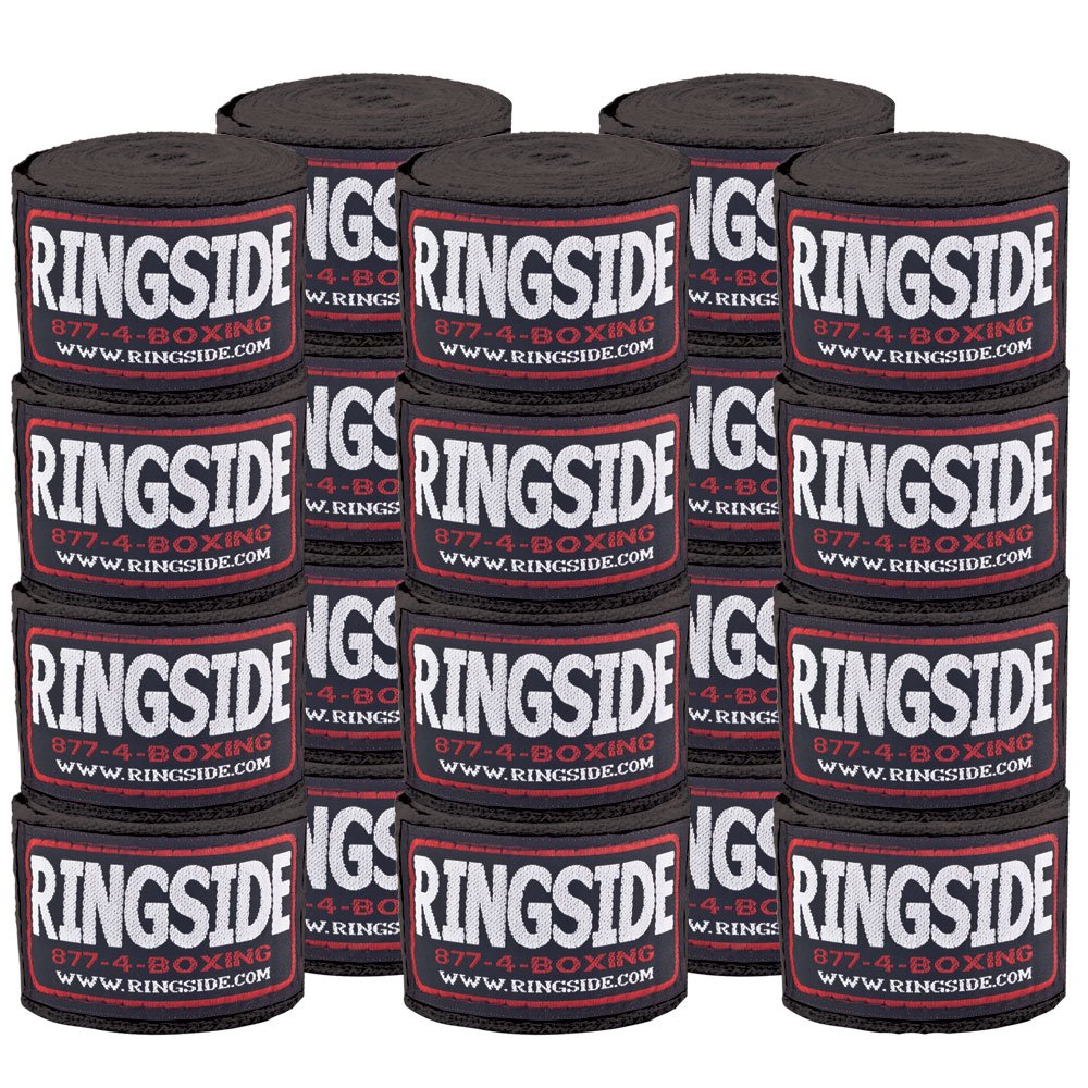 Ringside Cotton Standard Boxing Handwrap (Pack Of 10), Red