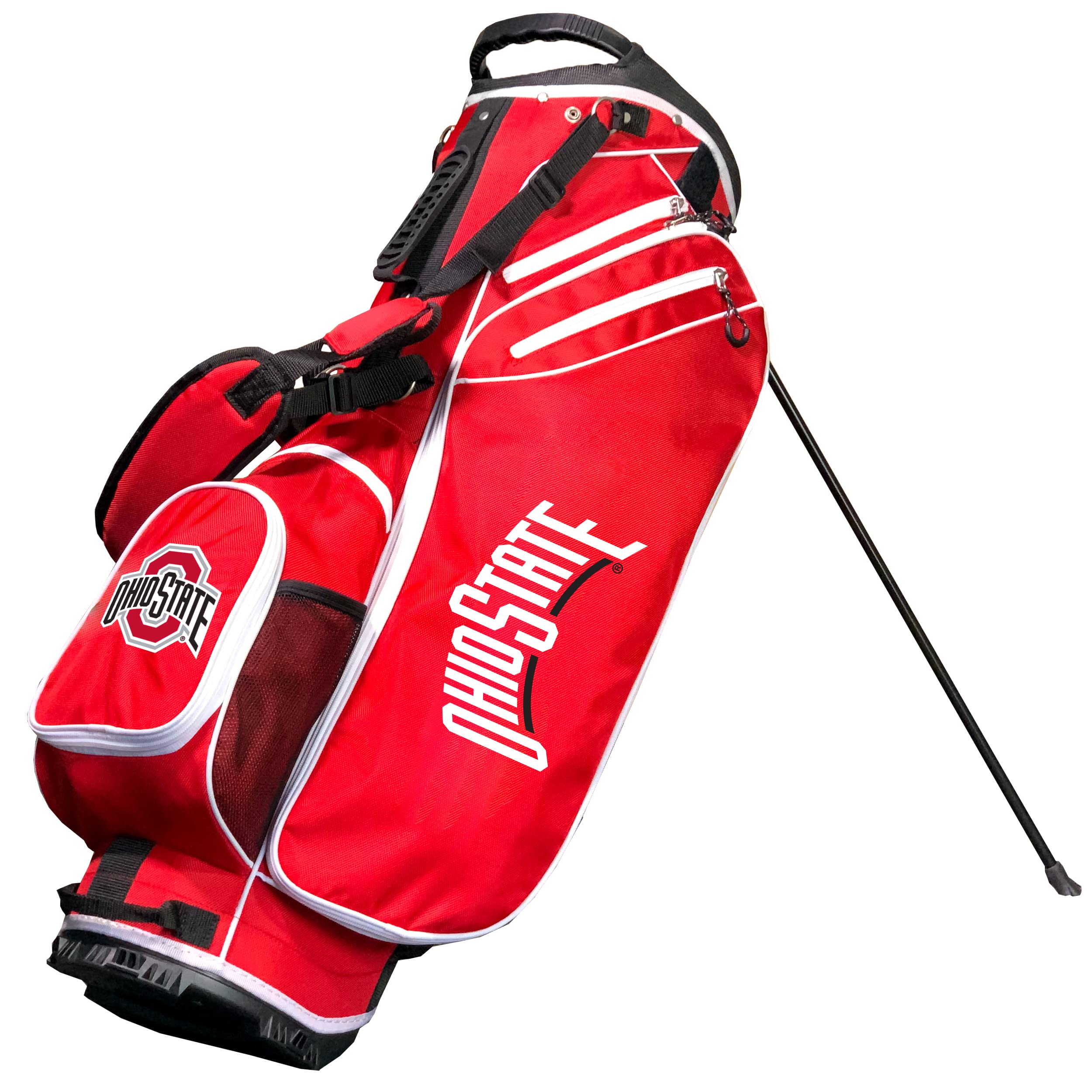 Team Golf NCAA Ohio ST Birdie Stand Golf Bag, Lightweight, 14-Way Club Divider, Spring Action Stand, Insulated Cooler Pocket, Ve