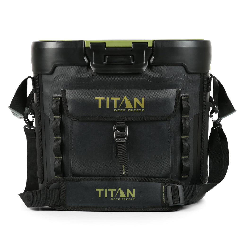 Titan by Arctic Zone Deep Freeze Cooler - 36 Can Zipperless Welded Cooler with Deep Freeze Insulation, Microban, and Hardbody Li