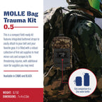 Molle Bag Trauma Kit 0.5 (Camo Bag)