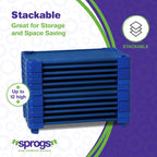 Sprogs Heavy Duty Childrens Standard 52''L Stackable Daycare Cots For Preschool Kids Sleeping, Resting, And Naptime, Spg-021-5,