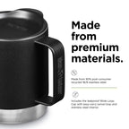 Klean Kanteen Insulated Camp Mug - 12 Oz - Black