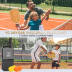 13 Mm Pickleball Paddles Set Of 2, 2023 Usapa Approved, Carbon Fiber Surface (Chs), Polypropylene Honeycomb Core, Anti-Slip Swea