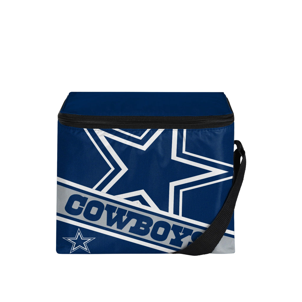 FOCO Dallas Cowboys Big Logo Stripe 6 Pack Cooler