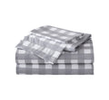 Eddie Bauer Home Sheets Cotton Percale Bedding Set, Crisp  Cool, Stylish Home Decor, King, Lakehouse Plaid Greywhite