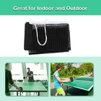 Uxcell Retractable Ping Pong Net For Any Table, Portable Table Tennis Net Replacement, Folding 68'' Nylon String Tension Ping Po