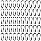 200 Pack Bulk Aluminum Carabiner Small Spring Clip Hook Spring-Loaded Gate Keychain Buckle Pack For Camping Hiking Backpack Bott