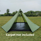 Longeek Hot Tent Teepee Camping Ultralight Waterproof With Porch 4 Seasons Family Silvery Tipi