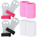 2 Gymnastics Grips Wristbands Sets For Kids Youth, Palm Protection And Wrist Support Sports Accessories For Workout Exercise (Pi