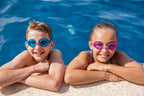 Zoggs Ripper Junior Kids Uv Anti Fog Swimming Goggles (6-14 Years) Bluered