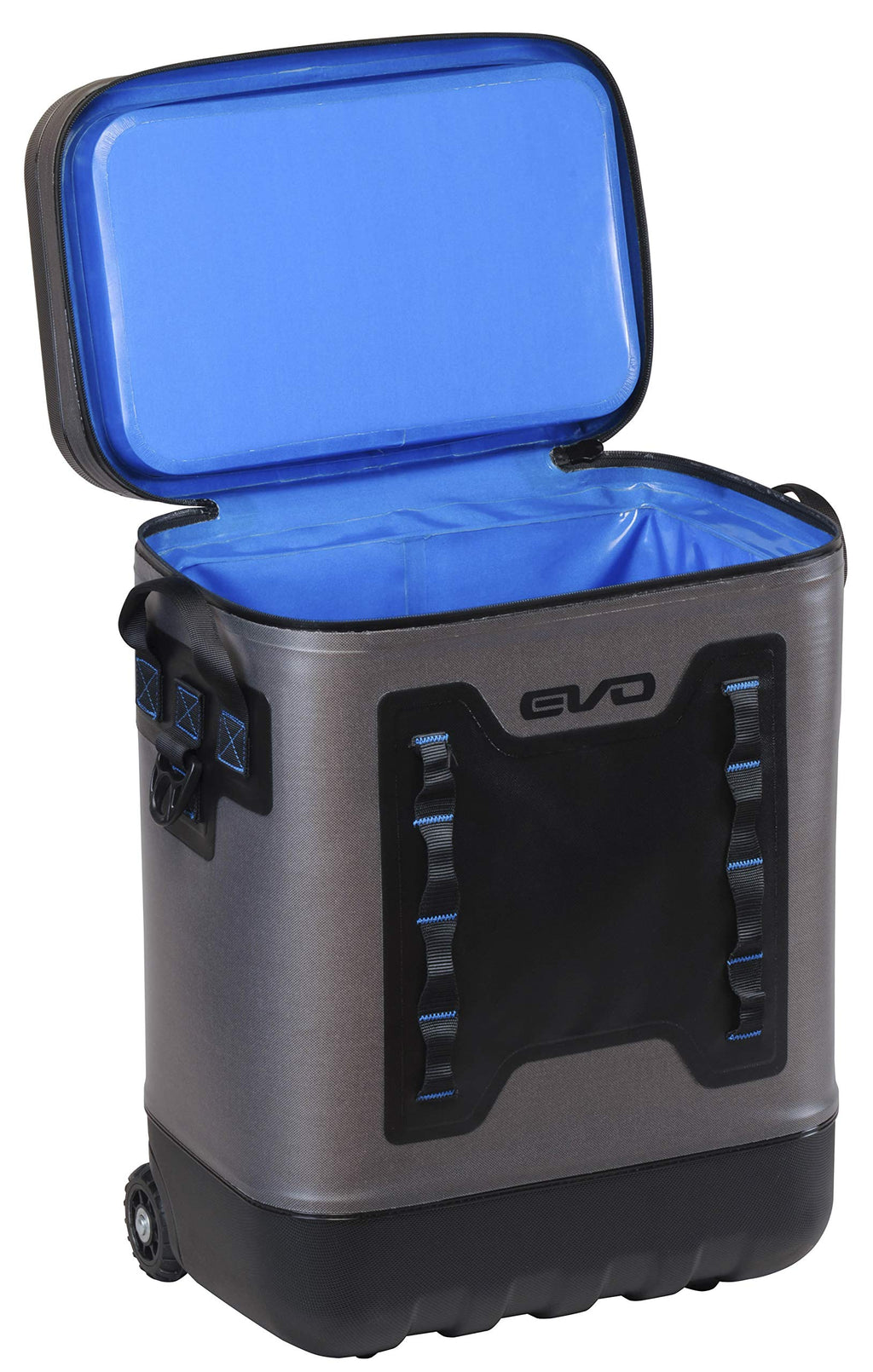 Evolution Outdoor Evo Leak Proof Rolling Cooler 25 Quart, 16X 12X 22In. Insulated Cooler Bag With Abs Molded Top, 8 Accessory Lo