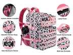 LHI Military Tactical Backpack for Men and Women 45L Army 3 Days Assault Pack Bag Large Rucksack with Molle System - Pink Leopar