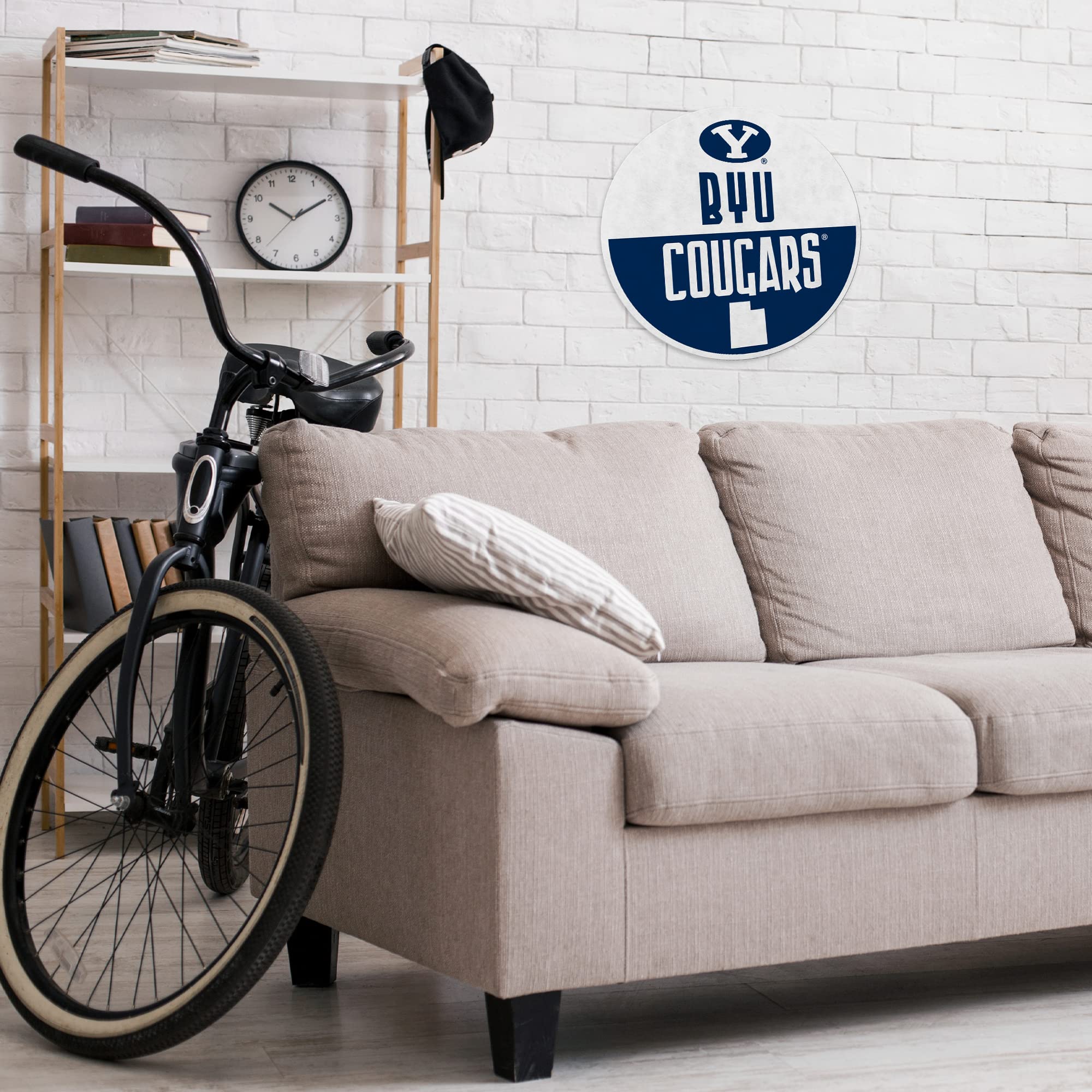 Rico Industries Ncaa Byu Cougars Classic Shape Cut Pennant - Home And Living Room D  Cor - Soft Felt Ez To Hang