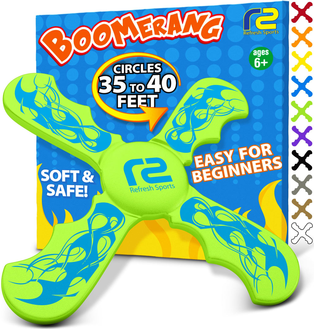 Frisbees For Kids: Best Soft Frisbee Kids Boomerang - Best Gifts For Boys & Girls - Outdoor Flying Disc Beach Frisbee For Kids A