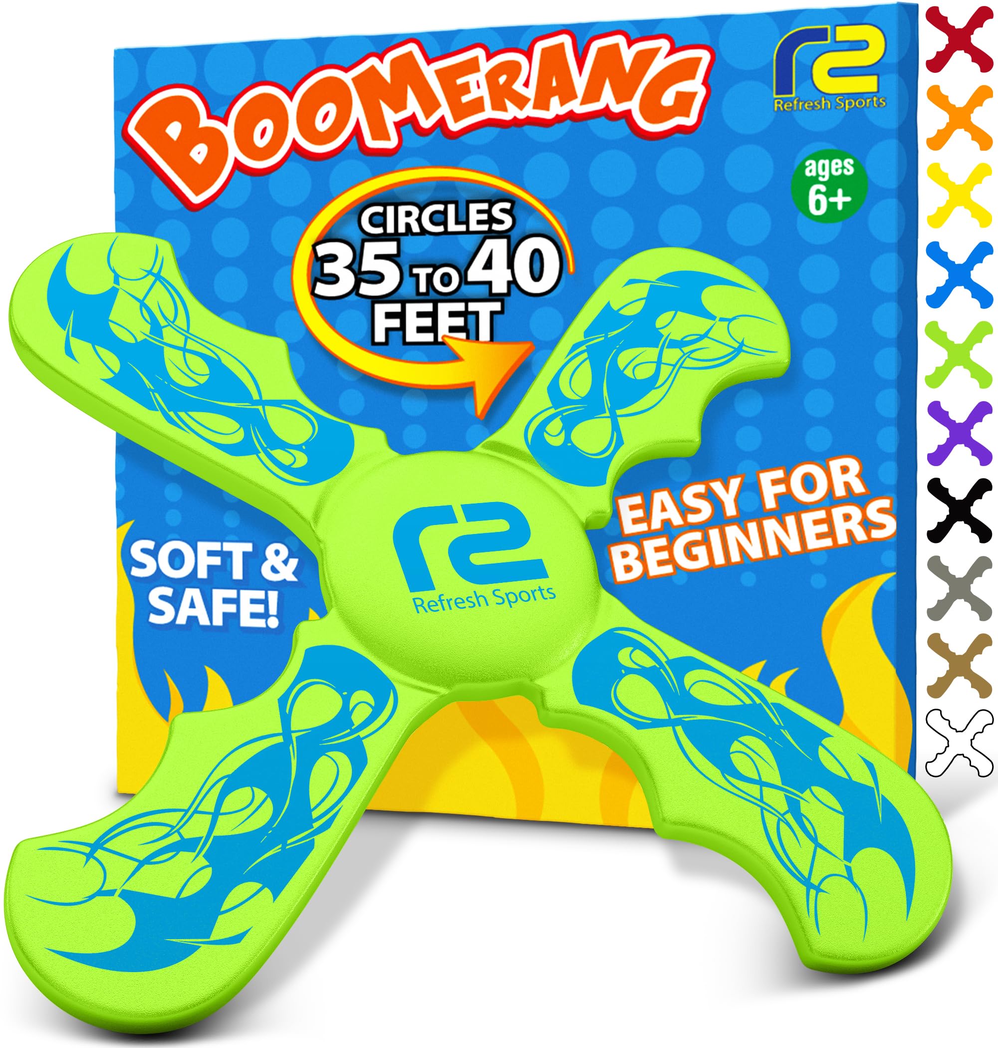 Frisbees For Kids: Best Soft Frisbee Kids Boomerang - Best Gifts For Boys & Girls - Outdoor Flying Disc Beach Frisbee For Kids A